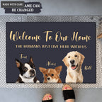 Custom Pet Doormat Dog Cat Name and Photo Funny Personalized Cute Pet Doormat