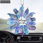 Galaxy Feather God Says You Are Ornament