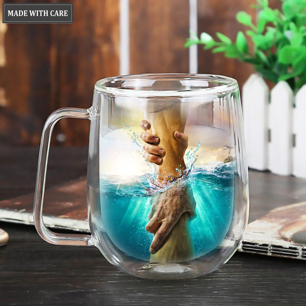 Jesus Give Me Your Hand Be Still And Know That Doubled-Wall Mug