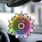 Colorful Sunflower You Are Chosen Ornament