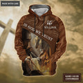 Horse Jesus In God We Trust Personalized Hoodie