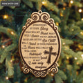 Vintage Mirror Cross I Can Only Imagine Wood Engraved Ornaments