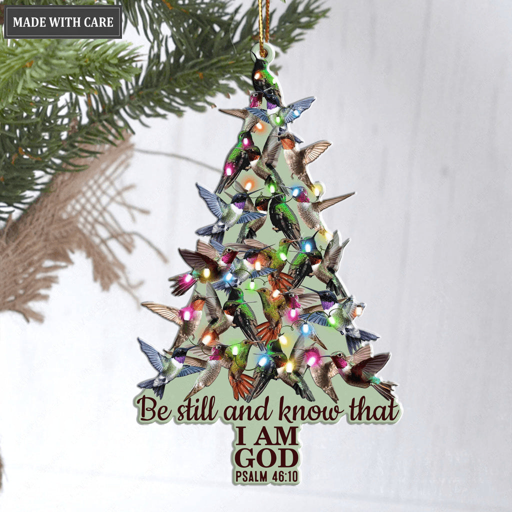 Be Still Hummingbird Ornament