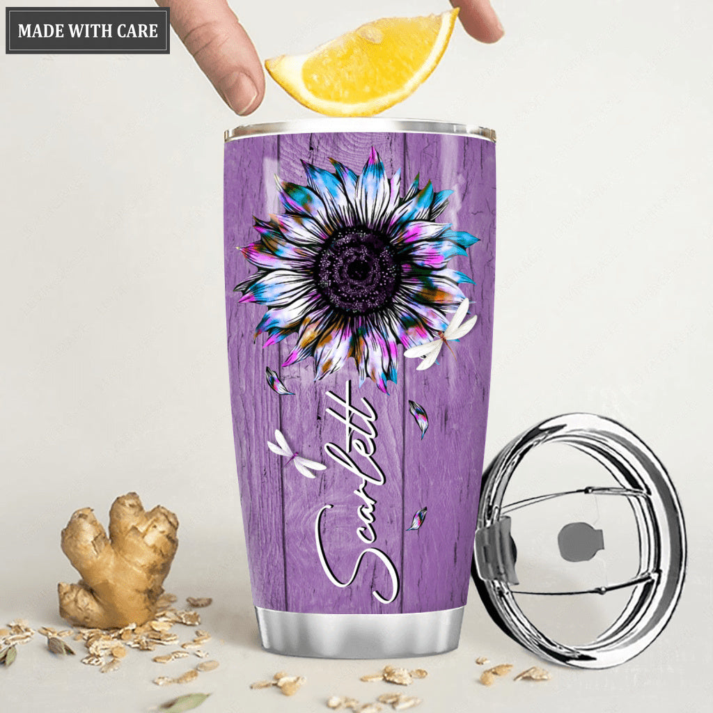 Sunflower Surrounded By Your Glory Personalized Tumbler