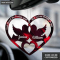 Dove Couple Heart God Blessed Personalized Ornament