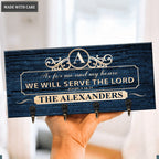 Christian Gifts Serve The Lord Personalized Key Hanger