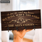 Serve The Lord Personalized Key Hanger