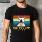 Best Dog Dad Ever Personalised Custom Photo Shirt