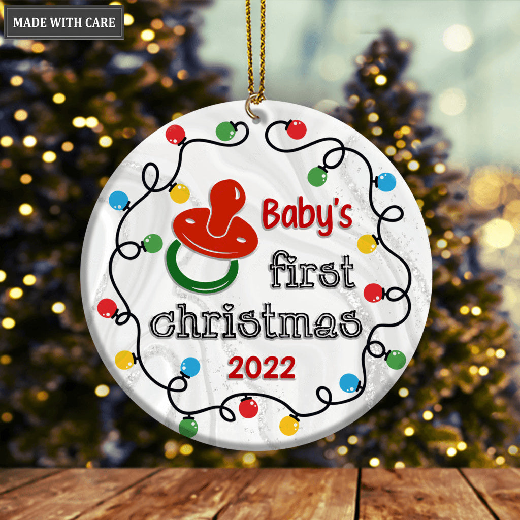 Christmas Light And Niple Baby's First Christmas Ornament