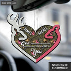 Country Love God Blessed Personalized Ornament