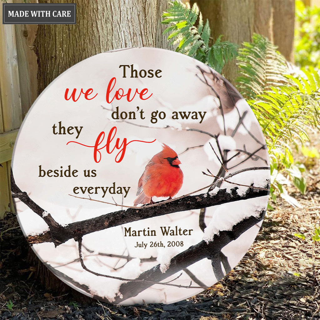 Personalized Cardinal Those We Love Circle Sign