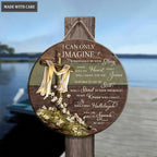 Rugged Cross By Glory Wood Circle Sign