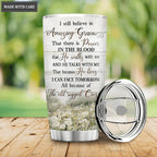 Personalized Cross Amazing Grace Tumbler