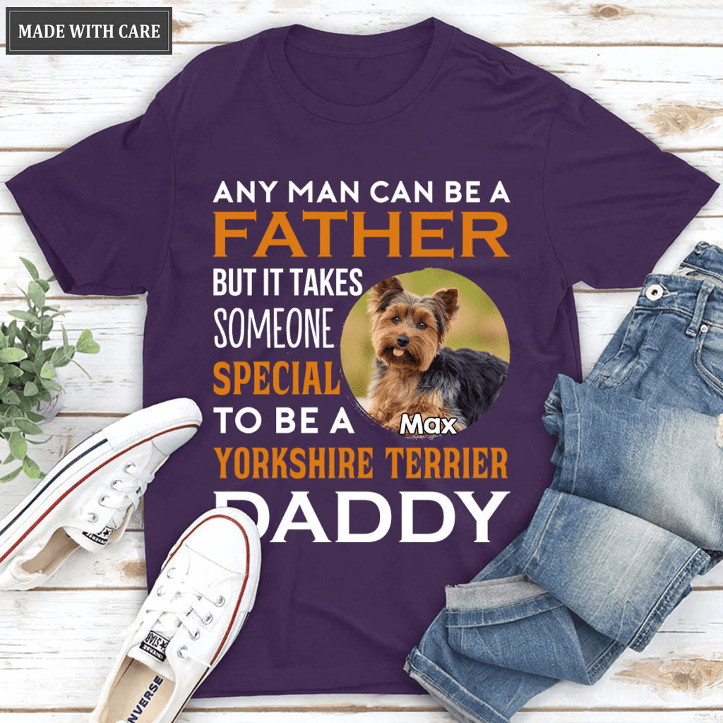 Yorkshire Terrier Daddy - Personalized Custom Unisex T-Shirt