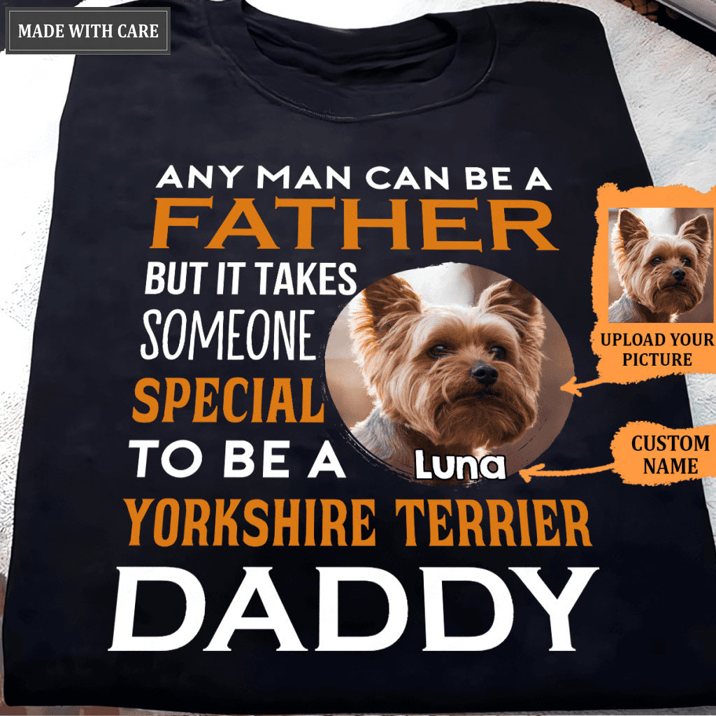 Yorkshire Terrier Daddy - Personalized Custom Unisex T-Shirt