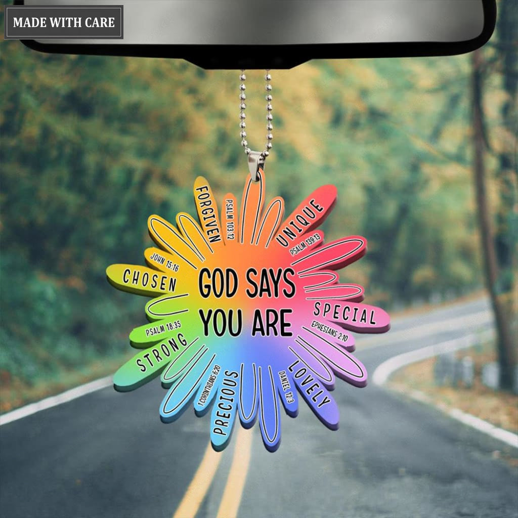 Rainbow Sun God Says You Are Ornament