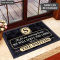 Luvingrace M94 Decorative Monogram Collection As For My House Personalized Doormat