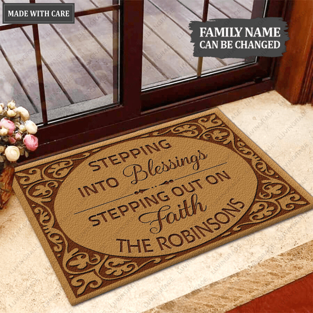 Personalized Blessing Doormat