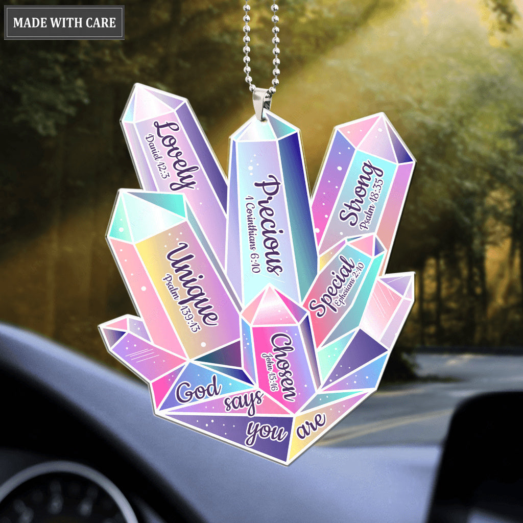 Crystal God Says You Are Ornament