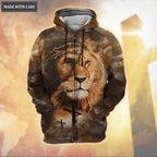 Lion Christ Let Your Faith Be Bigger Than Your Fear Hoodie