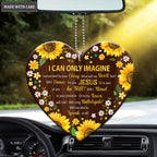 Floral Border Surrounded By Glory Heart Ornament