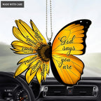 Flower Wings Butterfly God Says You Are Ornament