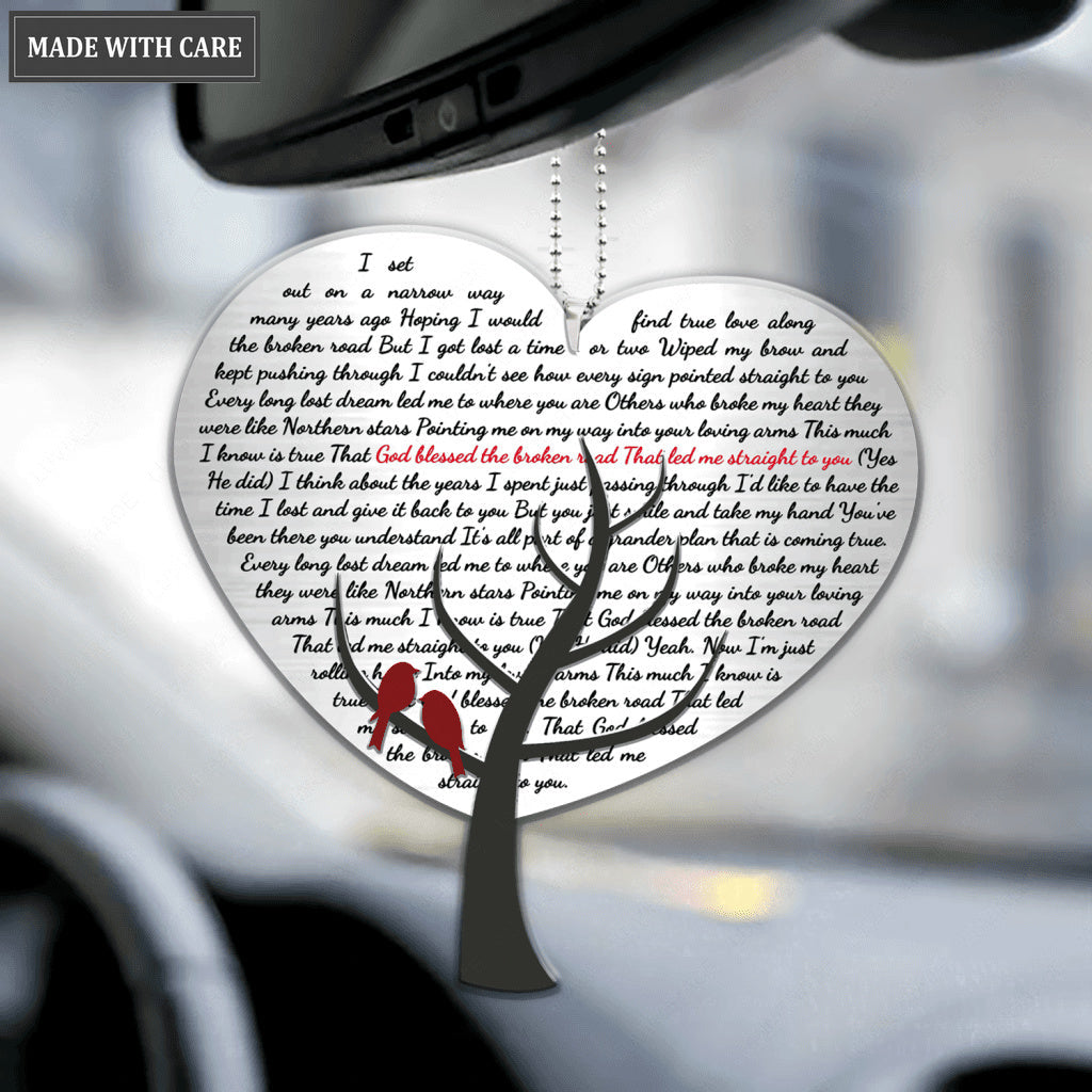 Song Lyrics Tree God Blessed Ornament