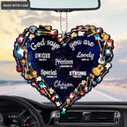 Love Guitar Heart God Says You Are Ornament