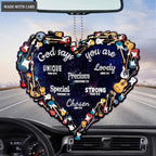 Love Guitar Heart God Says You Are Ornament