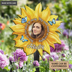 Personalized Those Who We Love Sunflower Plaque Stake
