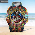 Jesus Showing His Heart Let Your Faith Be Bigger Than Your Fear Hoodie