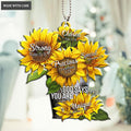 Printfamily M122 Sunflower God Says You Are Ornament