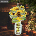 Printfamily M124 Sunflower God Says You Are Ornament