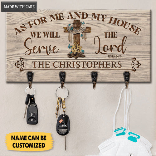 As For Our House Personalized Key Hanger