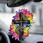 Rainbow Faith Cross Ornament
