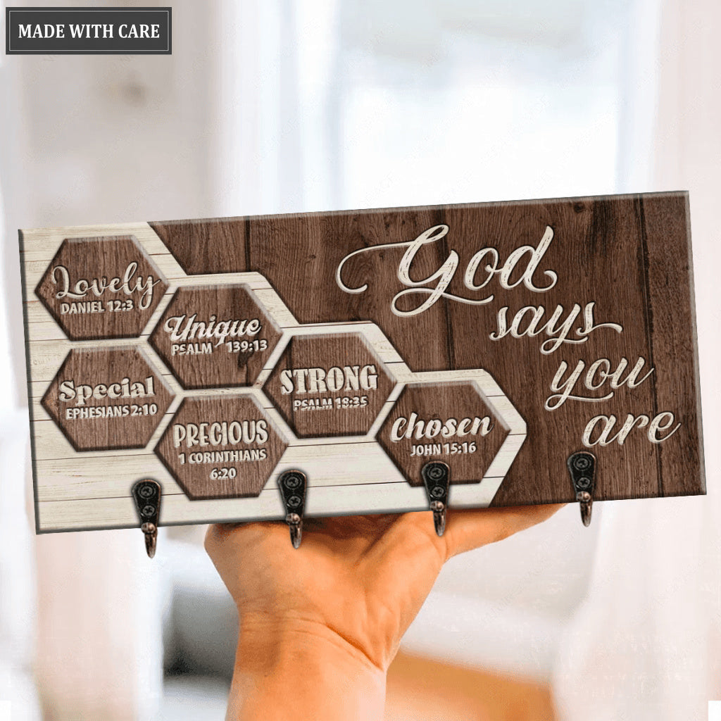 Beehive God Says You Are Key Hanger
