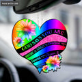 Rainbow Heart God Says You Are Ornament