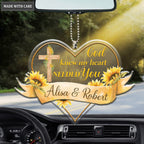 Personalized God Knew My Heart Needed You Ribbon Heart Ornament