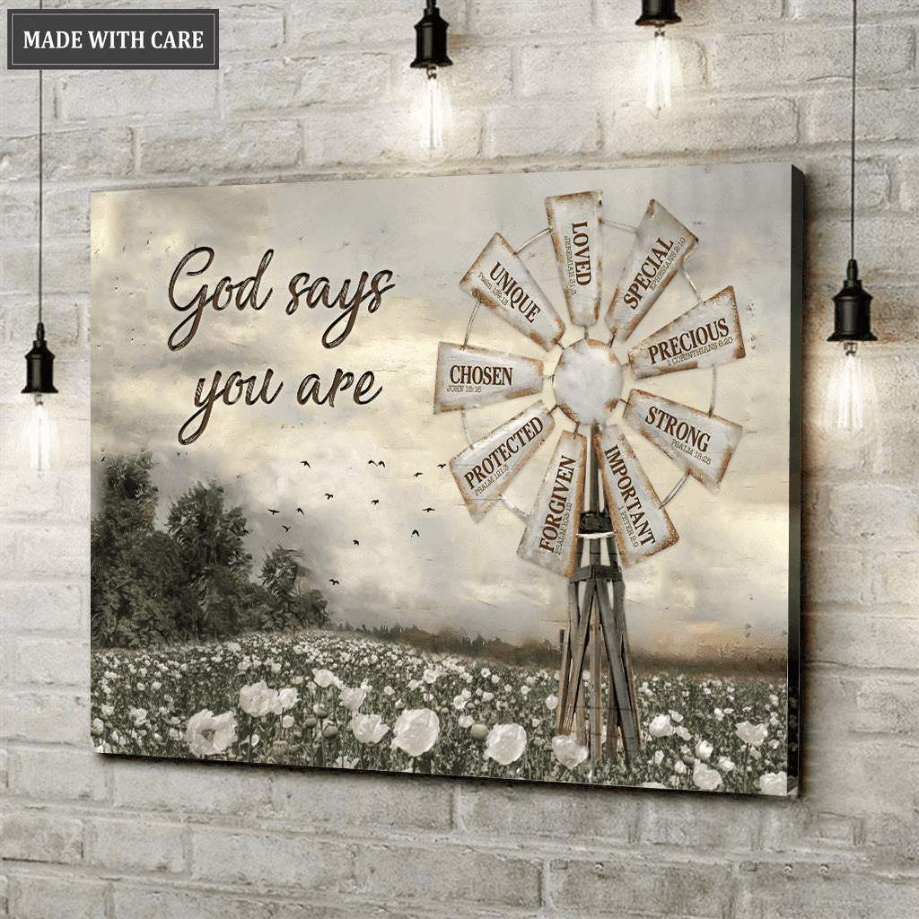 Gods Say You Are Windmill Wall Art