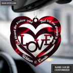 Personalized Love Hearts God Blessed Ornament