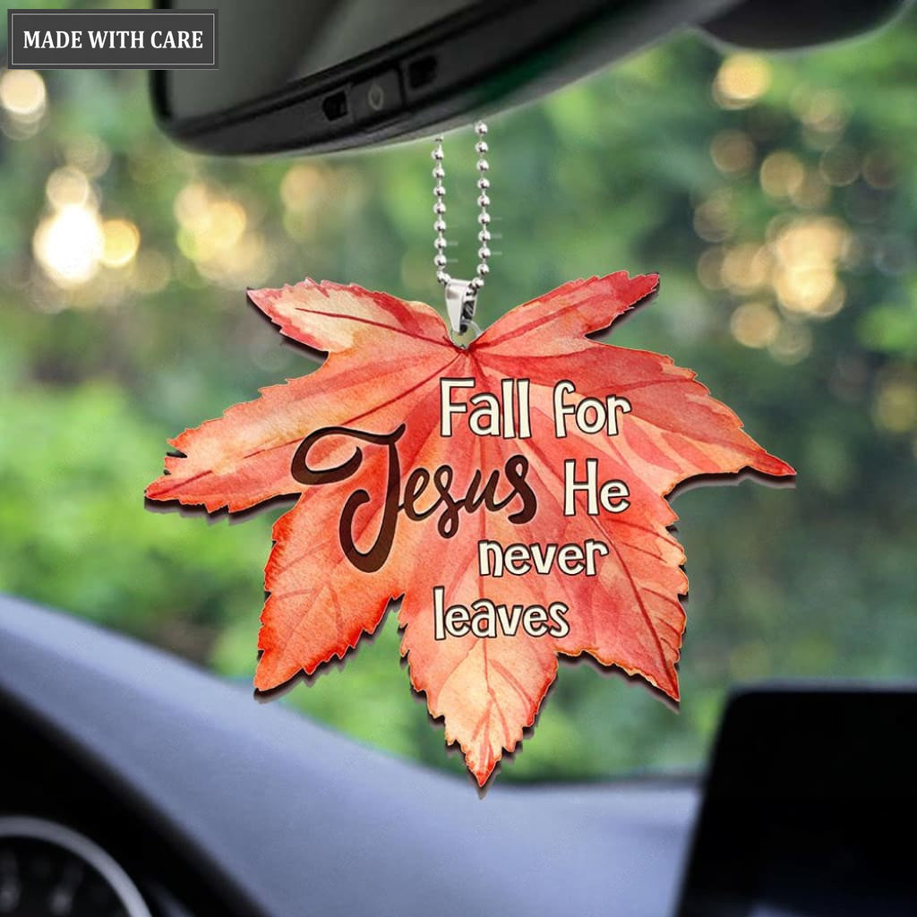 Fall For Jesus Maple Leaf Ornament