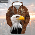 Eagle In God We Trust Zipper Hoodie