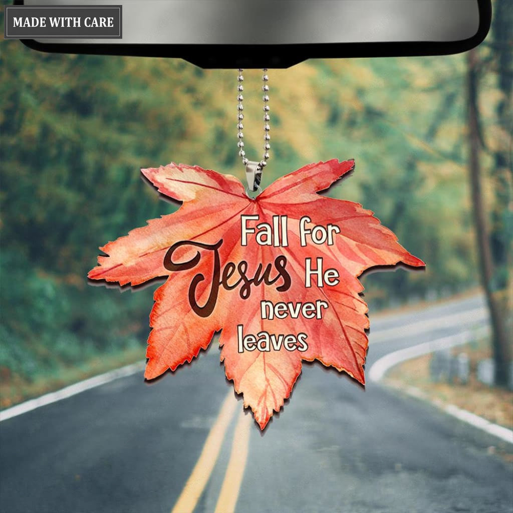 Fall For Jesus Maple Leaf Ornament