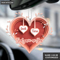 Heart Silhouette God Gave Me You Personalized Ornament