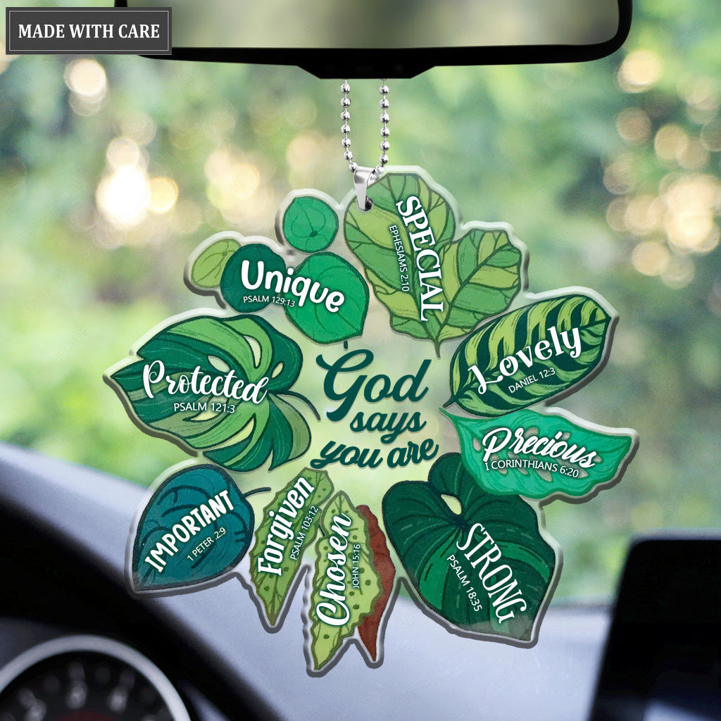 Plants Leaves God Says You Are Ornament
