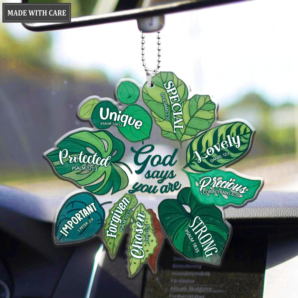Plants Leaves God Says You Are Ornament