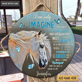 Personalized Horse With Butterflies By Glory Circle Sign