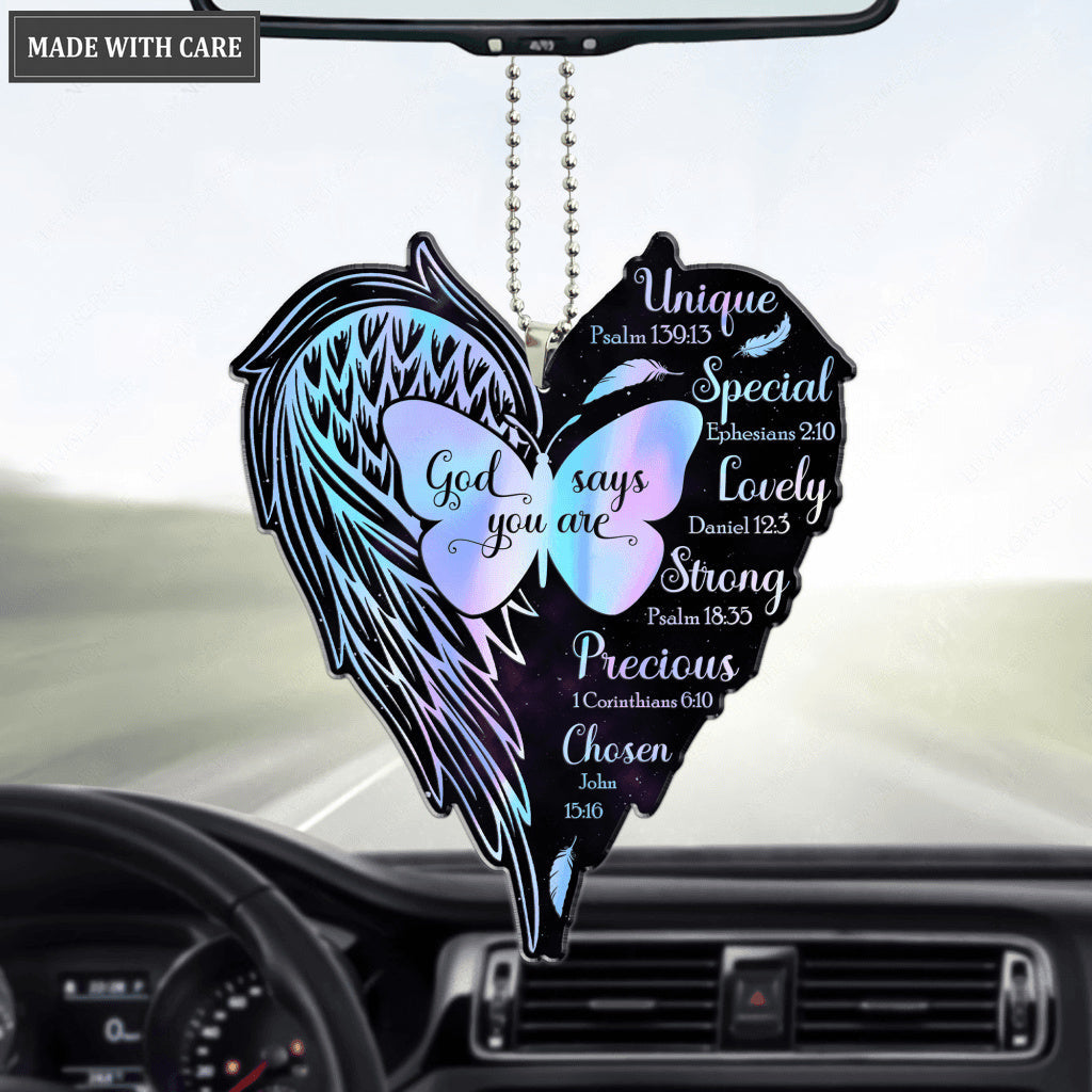 Hologram Wings God Says You Are Ornament