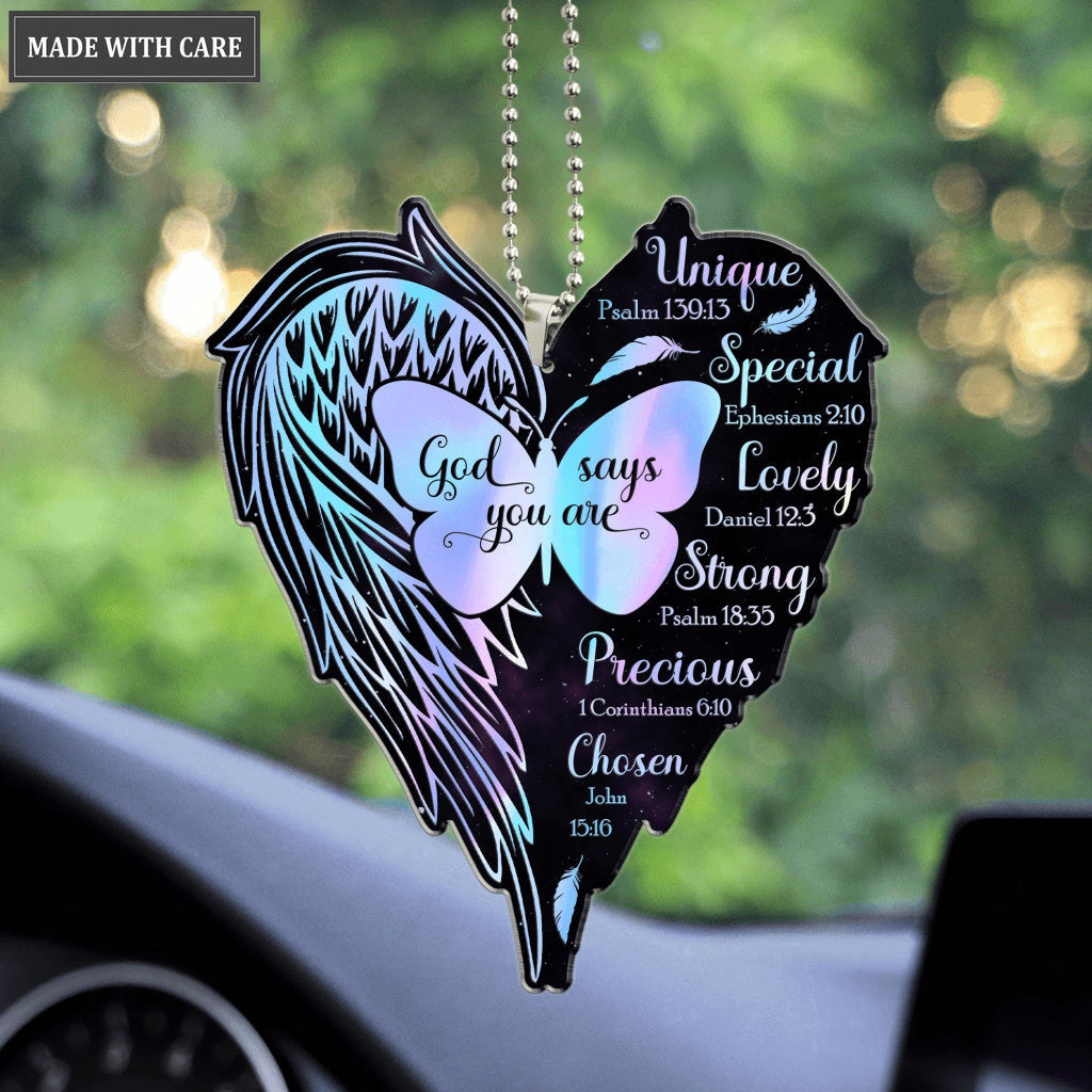 Hologram Wings God Says You Are Ornament