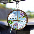 Round WIndow Be Still And Know Ornament